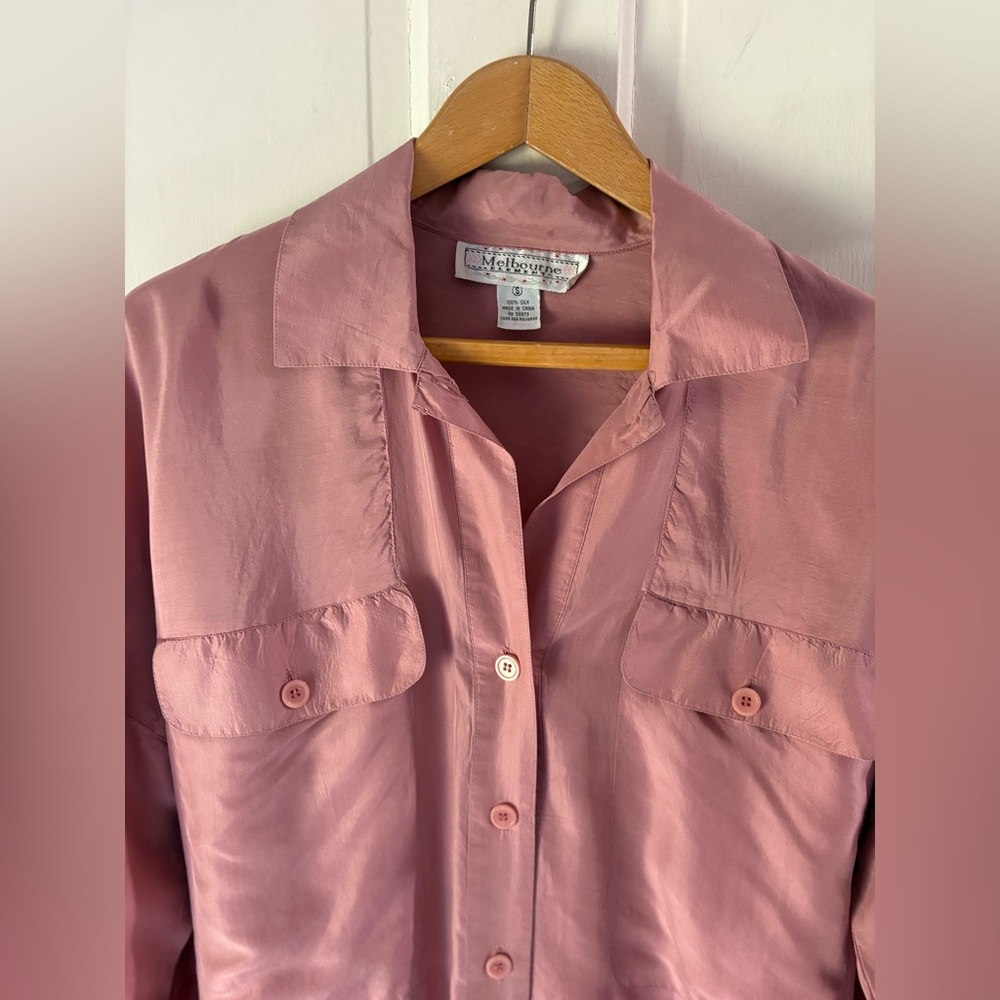 Melbourne Element Vintage Blouse 100% Silk